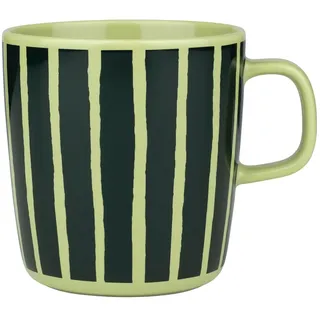 Marimekko - Oiva Piccolo Becher mit Henkel, 400 ml, pear / dark green