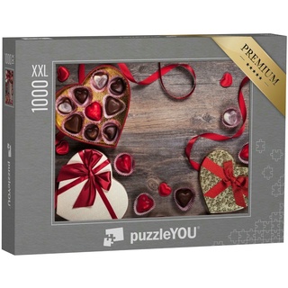 puzzleYOU Puzzle Von Herzen: Gourmet-Pralinen zum Valentinstag, 1000 Puzzleteile, puzzleYOU-Kollektionen Festtage