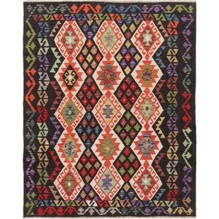 Orientteppich Kelim Afghan 160x200 Handgewebter Orientteppich, Nain Trading, rechteckig, Höhe: 3 mm braun|rot