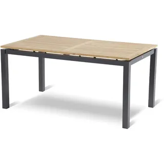 Hartman Sonata Tisch Aluminium/Teak 160x90 cm