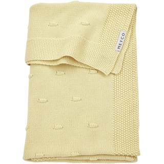 Meyco Baby Babydecke - Knots Soft Yellow - 75x100cm - Einzelpackung