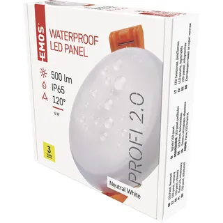 EMOS LED Einbauleuchte 6W Kunststoff Durchmesser 7,5 cm 500 lm weiß