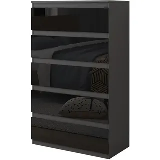 Hti-Living Kenji 70 x 40 x 115 cm Hochglanz Schwarz