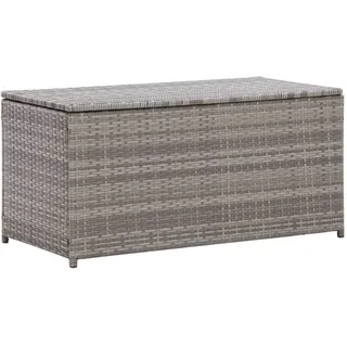vidaXL Gartenbox Poly Rattan 100 x 50 x 50 cm Grau