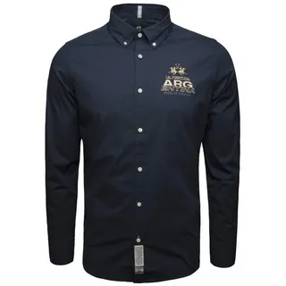 La Martina Langarmhemd MAC601 Herren blau L
