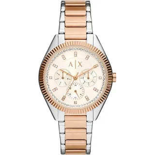 Armani Exchange Damenuhr Multifunktionswerk Edelstahl, AX5662