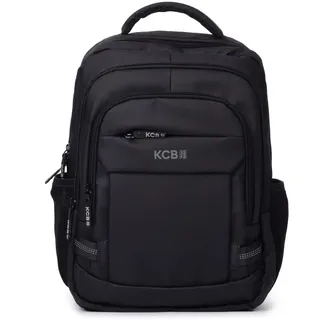 KCB Urban Kleiner Rucksack für Herren, geräumiges und praktisches Design, Mehrzwecktaschen, Laptop- und Tablet-Fach, verstellbare Griffe, 100 % vegan, Schwarz , Small - Mittelgroß