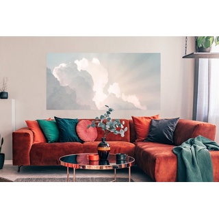 MuchoWow Poster Himmel - Wolken - Sonne - Natur, (1 St), Bild für Wohnzimmer, Schlafzimmer, Wandposter, Ohne Rahmen, Wanddeko bunt Rechteckig - 150 cm x 75 cm