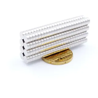 Brudazon | 20 Mini Scheiben-Magnete 5x2mm | N52 stärkste Stufe - Neodym-Magnete ultrastark | Power-Magnet für Modellbau, Foto, Whiteboard, Pinnwand, Kühlschrank, Basteln | Magnetscheibe extra stark