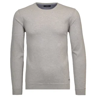 Rundhalspullover RAGMAN, Herren, Gr. 56, grau (hellgrau), 95% Baumwolle 5% Cashmere, casual, Rundhals, Langarm, Pullover