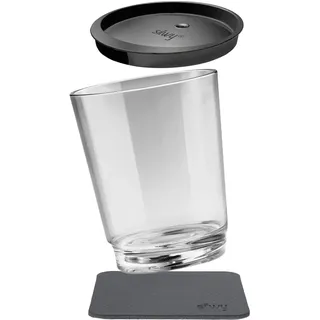 silwy® Magnet-Trinkbecher in der Farbe The Classic inkl. einem auslaufsicherem Deckel und einem Metall-Nano-Gel-Pad für standsicheres Platzierung und Transportieren - perfekt für Camping und Boating
