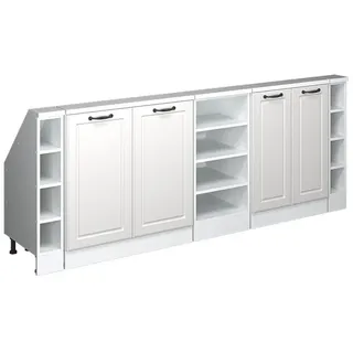 Vicco Dachschrägenschrank-Set Rion 210 x 83,8 x 46 cm Weiß