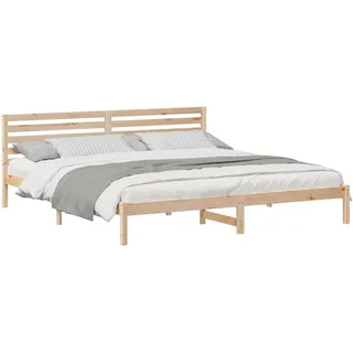 vidaXL Bettgestell 180 x 220 cm Braun