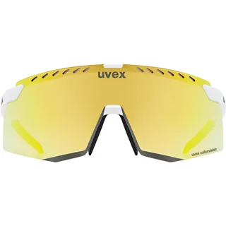 Uvex Pace Stage CV white matt - Mirror yellow