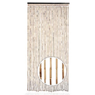 Türvorhang Bambusvorhang BAMBOO -Braun Natur - 90x200 cm, Kobolo, Ösen (1 St), transparent braun