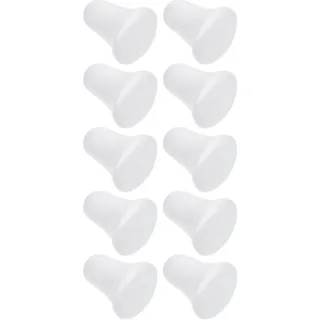 EXCEART Styropor Glocken Styroporbälle Weihnachten Glöckchen Jingle Bells Weihnachtsglocken Weihnachtsbaum Anhänger Christbaumschmuck DIY Handwerk Basteln Modellierung Weihnachten Deko 10 Stück