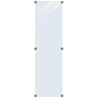 Plus Sichtschutzelement Futura Klar  (55,4 x 176 cm, Glas, Transparent)