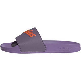 adidas Damen Adilette Shower Slides, Shadow Violet Impact Orange Violet Fusion, 44 2/3 EU