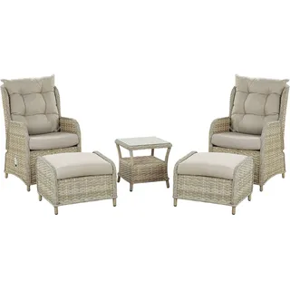 Beliani Lounge Set 5-tlg. Beige