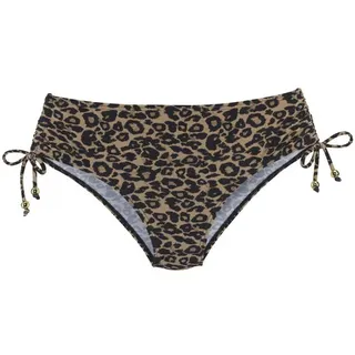 VIVANCE BY LASCANA Bikini-Hose Damen schwarz nougat bedruckt Gr.36