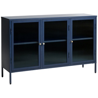 möbelando Sideboard »BRONCO«, aus Metall in blau. Abmessungen (B/H/T) 132x85x40 cm blau