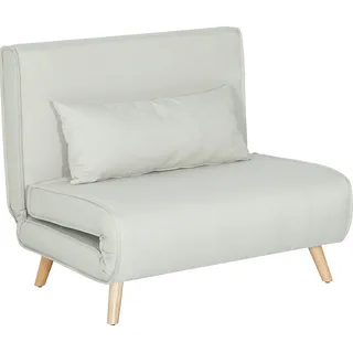 Homcom Schlafcouch Leinenimitat Einzelcouch 1-Sitzer Beige