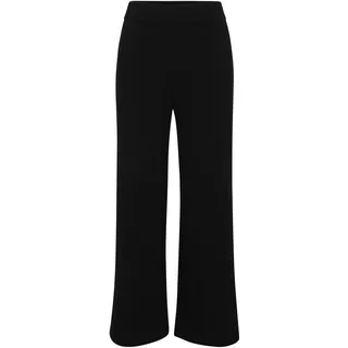 Zero Stoffhose 7/8 Gerade Schwarz 38