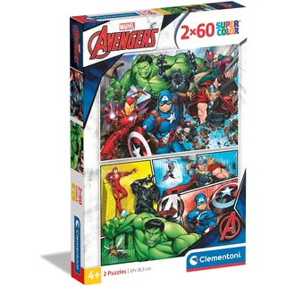 CLEMENTONI Marvel Avengers Puzzle 2x60 Teile
