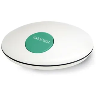 Marschall Versand Funkwecker Deutsch Sprechende Uhr 1001w im UFO-Design mit Stündlicher Zeitansage weiß