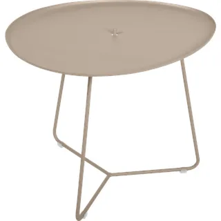 Fermob COCOTTE niedriger Tisch mit abnehmbarer Platte aus Aluminium 55x44,5 cm