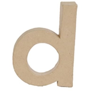 Décopatch AC816C - Kleiner Buchstabe aus Pappmaché, d 1,5x8,5x12cm, perfekte Deko für das Zuhause, 1 Stück