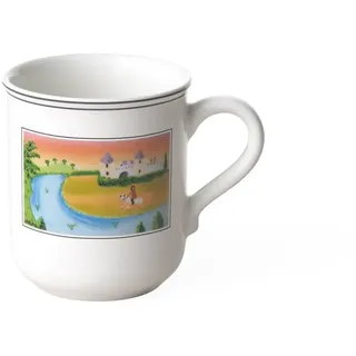 Villeroy & Boch Design Naif Kaffeebecher Schloss 300 ml, Höhe: 9,1 cm, Premium Porzellan, Bunt