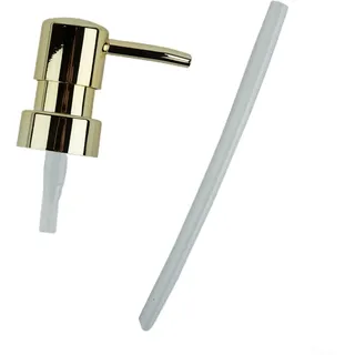 Seifenspender-Pumpenkopf-Ersatz, Lotionspender, Pumpköpfe mit Röhren, Ersatzpumpe, Flaschenspender für Küche, Bad, Hotels (Gold)