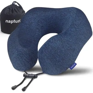 Comfort-Flugzeugkissen - Reisebequemlichkeit - Sohnenschutz mit 100% Purauchschwamm-Mittel - Blau atemberaubende Schönheit. - Blau