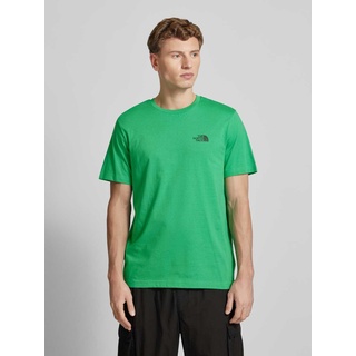 T-Shirt mit Label-Print Modell 'SIMPLE DOME', Gruen, XL