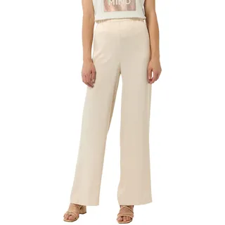 COMMA Fließende Satin-Hose mit weitem Bein und elastischem Bund - 44