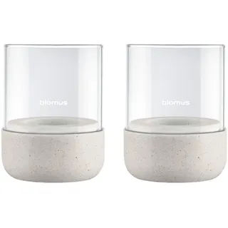 BLOMUS Windlicht Calma Glas Weiß