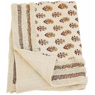 Mirabeau Tagesdecke Plaid Arsalan creme/braun beige|braun