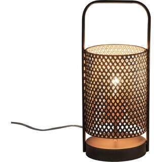 Formano, Laterne, Lampe Rund Metalllampe in Goldschwarz (1 x)