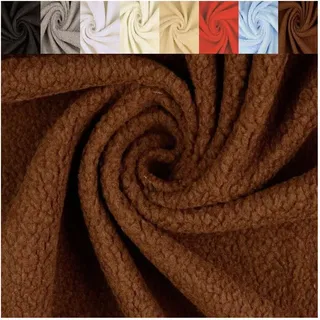 Fabrics-City dunkelbraun Teddy Plüsch Stoff, Lammfellimitat, Kunstfell, Fellimitat, Teddyfell für Nähprojekte, Dekoration, Kleidung, Kinder, Kuschelfell, Kurzflor Fellstoff, 2717