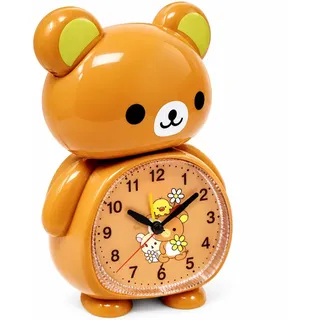 JRose Collections Kinderwecker in Teddybärform, niedliche Digitaluhr mit Nachtlicht, Schlaftrainer und Schlummerfunktion, perfekt für Kinderzimmer, Kinderzimmer und Geschenk JR23042 (Braun)