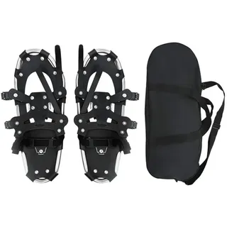 vidaXL 3 in 1 Schneeschuhe Silber/Schwarz L