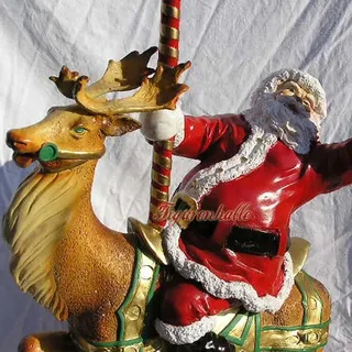 Rentier Figur Statue Weihnachtsmann Nikolaus Deko Dekoration Haustür Gartenfigur