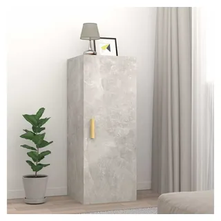 vidaXL Wandschrank 34,5x34x90 cm Betongrau Holzwerkstoff