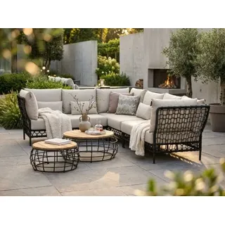 Apple Bee Pure Lounge-Set 3 Rope black ca. 222x282cm