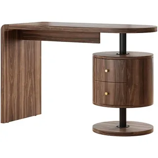 Vicco Schminktisch Lara Eiche rustikal 120 x 50 cm mit 2 Schubladen