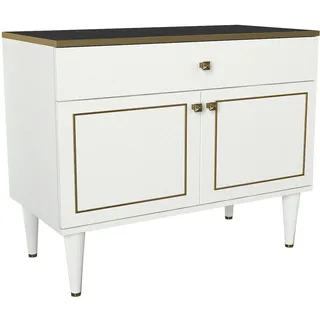 Kommode Weiß Sideboard Anrichte Schrank Holz Modern Mehrzweckschrank 6047