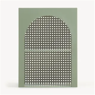 [en.casa] Wandregal Jäller 40 x 30 x 13 cm Grün