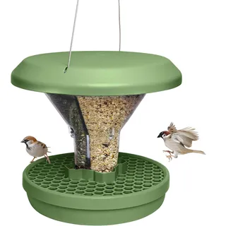 SWISSINNO Vogelfutterhaus Davos 25 x 25 x 22 cm sage