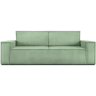 konsimo® Schlafcouch 3-Sitzer Grün